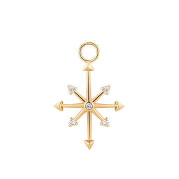 CANDIE | Diamond Octagram Star Earring Charm